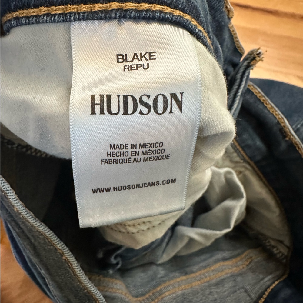 NWOT- Hudson Men’s Blake Slim Straight Jeans - Picture 9 of 11